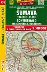 shumee Šumava / Sumava, Trojmezi, Plane. Turistična karta 435. Izd. 2023. Shocart