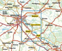 shumee Območje Vroclava, jugovzhodni del. Oleśnica, Jelcz-Laskowice, Brzeg, Oława. Turistična karta / Načrt mesta. Galilej