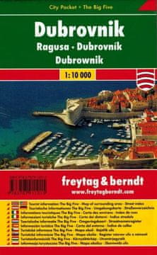 shumee Dubrovnik 1:10.000. Plastificiran zemljevid/načrt mesta. Freytag & Berndt
