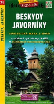 shumee Beskydy, Javorniki / Beskydy, Javorniky. Turistična karta 71. Shocart