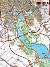 shumee Bratislava 1:16.000. Zemljevid / Mestni načrt. Objavljeno 2024. Shocart