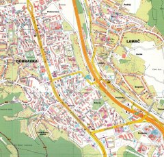 shumee Bratislava 1:16.000. Zemljevid / Mestni načrt. Objavljeno 2024. Shocart