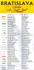 shumee Bratislava 1:16.000. Zemljevid / Mestni načrt. Objavljeno 2024. Shocart