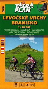 shumee Lewockie Mountains / Levocske vrchy, Branisko. Turistična karta 5040. Plan Tatre