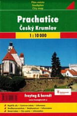shumee Cesky Krumlov / Cesky Krumlov, Prachatice. Zemljevid/načrt mesta. Freytag & Berndt