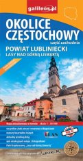 shumee Območje Częstochowa - zahodni del. Župnija Lubliniec. Gozdovi nad Górno Listwarto. Turistična karta. Galilej