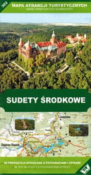 shumee Osrednji Sudeti 1:40.000. Zemljevid turističnih znamenitosti 302. Wander Book