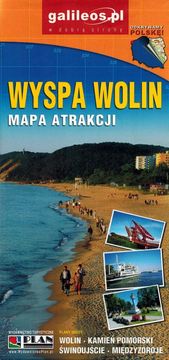 shumee Otok Wolin 1:45.000. Kamień Pomorski, Świnoujście, Międzyzdroje. Turistična karta. Galilej