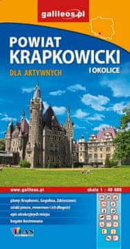shumee Okrožje Krapkowice in okolica za aktivne ljudi / Krapkowice, Gogolin, Zdzieszowice. Turistični zemljevid / Zemljevid mesta. Galileos