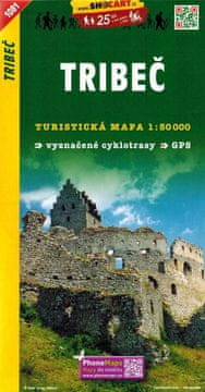 shumee Trybecz, Nitra / Tribec. Turistična karta 1081. Shocart