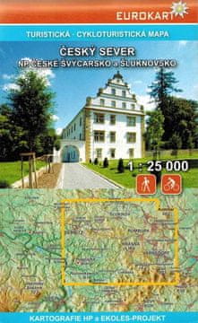 shumee Cesky sever NP Ceske Svycarsko / Bohemian Switzerland in Sluknovsko. Turistična karta. HP-jeve kartografije