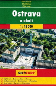 shumee Ostrava in okolica. Zemljevid. Izdaja 2025. Shocart