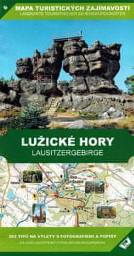 shumee Lužiške gore / Lužiško gorovje 1:50.000. Zemljevid turističnih znamenitosti 6. Wander Book
