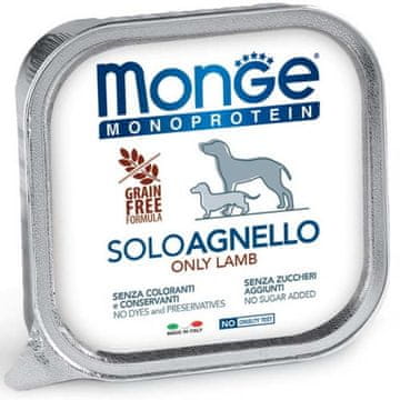 shumee Monge Dog Monoprotein Solo jagnjetina 150 g