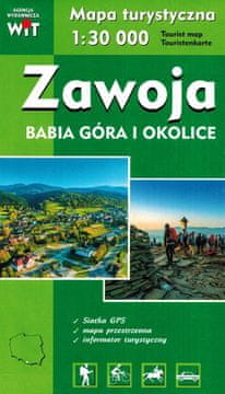 shumee Zawoja, Babia Góra in okolica 1:30.000. Turistična karta. WiT