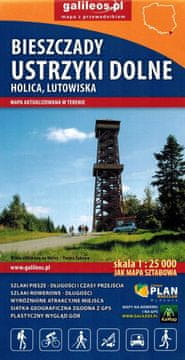 shumee Bieszczady Mountains - Ustrzyki Dolne, Holica, Lutowiska 1:25.000. Turistična karta. Izdaja 2024/2025. Galilej