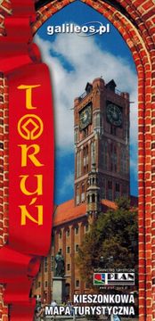 shumee Toruń. Žepni, plastificirani turistični zemljevid / zemljevid mesta. Izdaja 2023/2024. Galileos