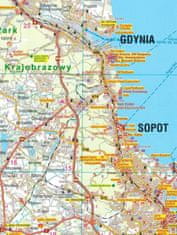 shumee Gdanjsko Pomorje / Pomorje 1:160.000. Avtomobilski in turistični zemljevid. Galileos