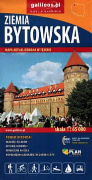 shumee Dežela Bytów. Turistična karta. Galilej