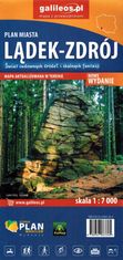 shumee Lądek-Zdrój. Turistična karta / načrt mesta. Izdaja 2024. Galilej