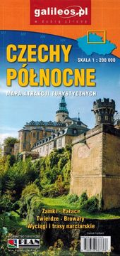 shumee Severna Češka 1:200.000. Cestni in turistični zemljevid. Izdaja 2023. Galileos