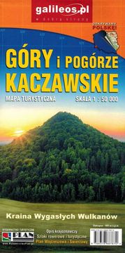 shumee Kaczawské gorovje in predgorje 1:50.000. Turistični zemljevid. Izdaja 2023. Galileos