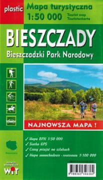shumee Bieszczady 1:100.000 / Narodni park Bieszczady 1:50.000. Laminirana turistična karta. Izdaja 2023. WiT