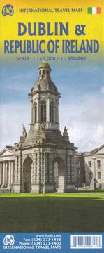 shumee Dublin in Irska. Zemljevid mesta / Cestni in turistični zemljevid. ITMB