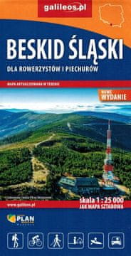 shumee Šlezijski Beskidi 1:25.000. Turistični zemljevid. Galileos