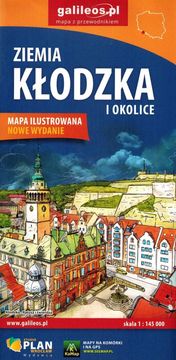 shumee Kłodzka dežela in okolica. Ilustriran zemljevid znamenitosti. Izdaja 2024. Galileos