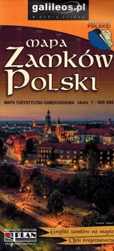 shumee Poljska. Turistični zemljevid poljskih gradov. Izdaja 2025. Galileos