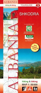 shumee Albanija: Skadar / Skadar in okolica. Turistični in kolesarski zemljevid /3/. Huber Kartographie