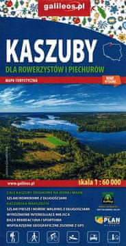 shumee Kašubija za kolesarje in pohodnike 1:60.000. Turistični zemljevid. Galileos