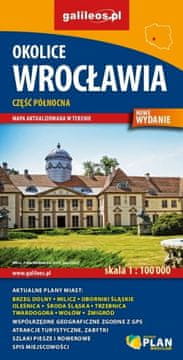 shumee Območje Vroclava, severni del 1:100.000. Turistični zemljevid. Galileos
