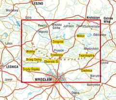 shumee Območje Vroclava, severni del 1:100.000. Turistični zemljevid. Galileos