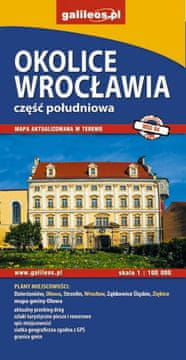 shumee Območje Vroclava, južni del. Dzierżoniów, Ząbkowice Śląskie, Ziębice, Oława, Strzelin. Turistična karta / Načrt mesta. Galilej