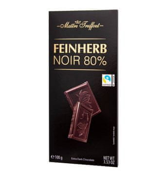Gunz MaitreTruffout Premium ekstra temna čokolada 80% 100 g