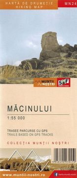 shumee Macinului / Macinsko gorovje 1:55.000. Turistični zemljevid MN24. Schubert & Franzke