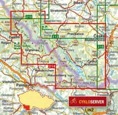 shumee Šumava. Turistična karta 214. Shocart