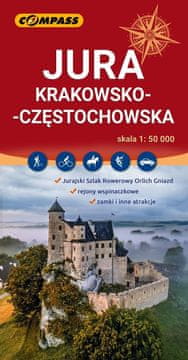 shumee Krakovsko-Čenstohovsko vzpetino 1:50.000. Turistična karta. Izdaja 2025. Kompas