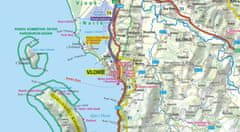 shumee Albanija 1:280.000. Plastificiran cestni in turistični zemljevid. Izdaja 2025. ExpressMap