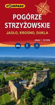 Compass Strzyżowskie Foothills. Jasło, Krosno, Dukla. Turistična karta. Izdaja 2025. Kompas