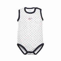 shumee 2-delni komplet otroških mornarskih bodijev brez rokavov, bele barve, Olimpias