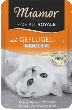 shumee MIAMOR Ragout Royale Kitten s perutnino v želeju - 100 g vrečka