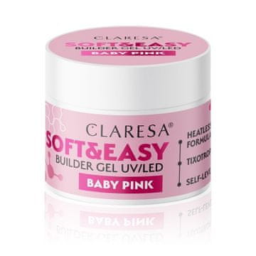 shumee CLARESA Gel bud SOFT&EASY BUILDER GEL 90 g BABY PINK