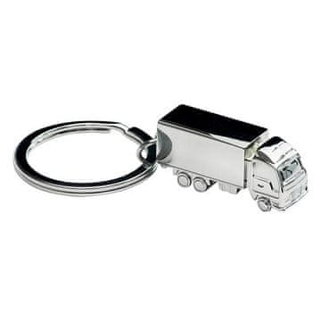 shumee Velik kovinski obesek za ključe s tovornjakom TIR 3D