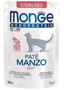 shumee Monge Cat sterilizirana monoproteinska goveja pašteta 85 g