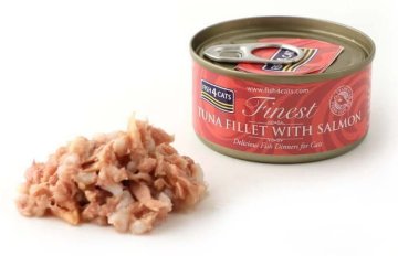 shumee Fish4Cats - Fileti tune z lososom - Mokra hrana za mačke 70 g