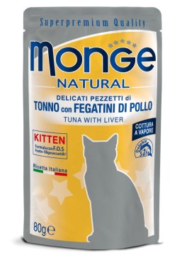 shumee Monge Cat tuna s piščančjimi jetri za mucke 80 g