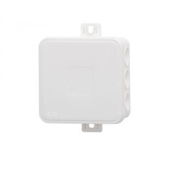 F-ELEKTRO Hermetična omarica V7, termoplastika 100x100x41 IP54, bela - klik, 12 izbojnih odprtin F1.0293